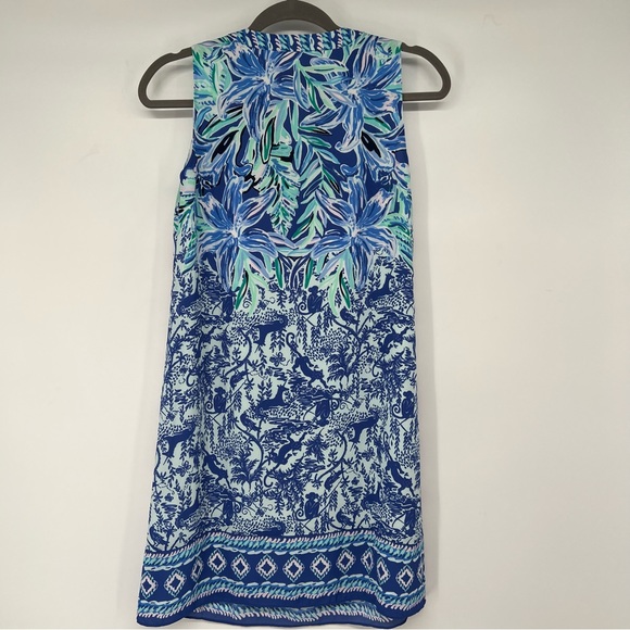 Lilly Pulitzer Evah Shift Dress Print:- Ready Set Gecko - Picture 7 of 7